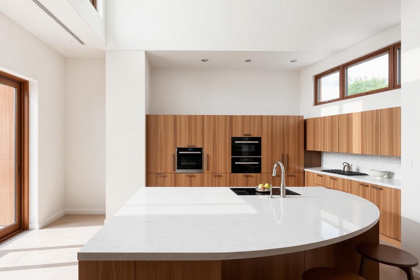 Kitchen with stone island